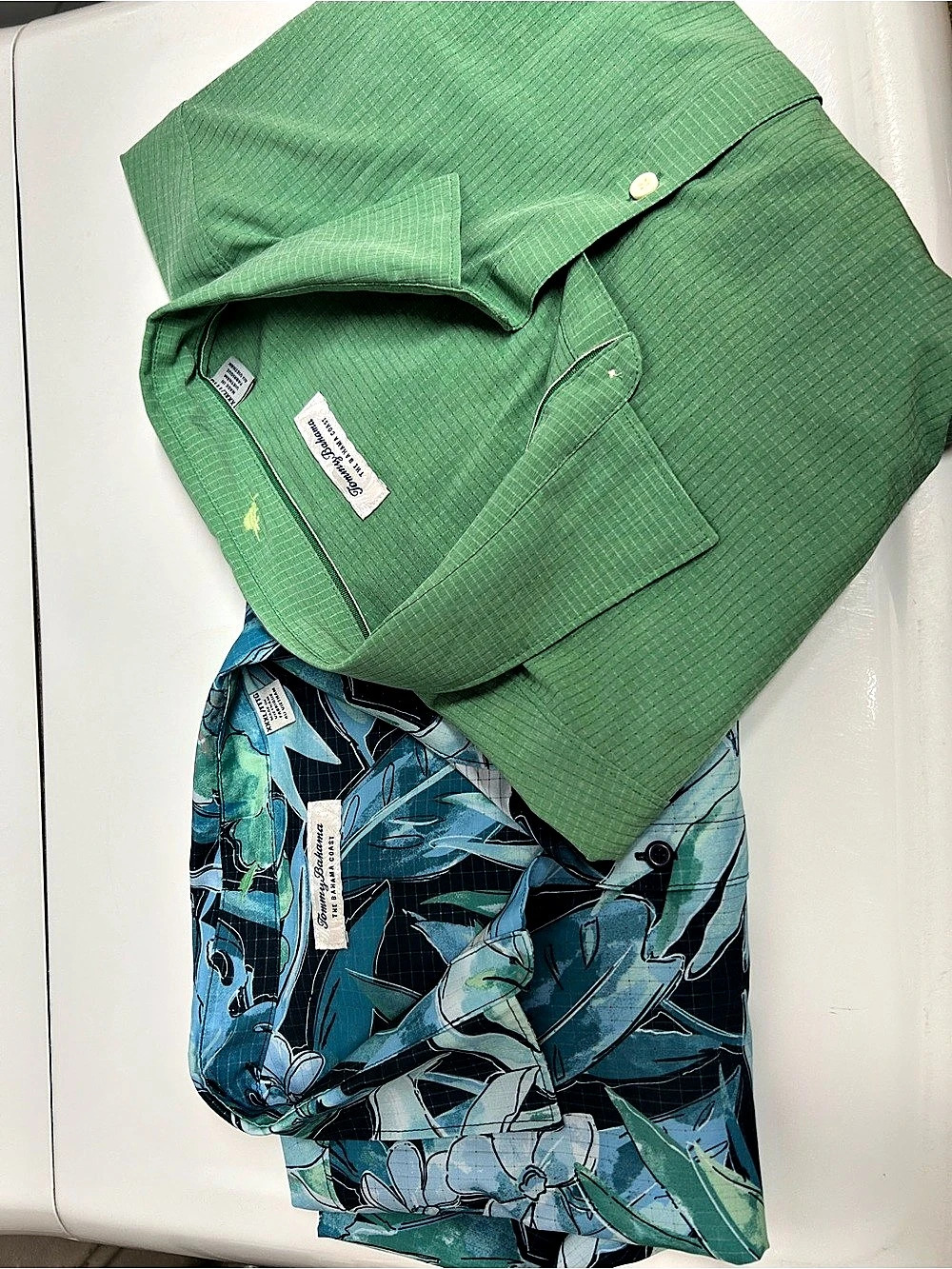 Tommy Bahama IslandZone Men’s 3XL Button Up Shirts Lot of 2 Tropical & Green
